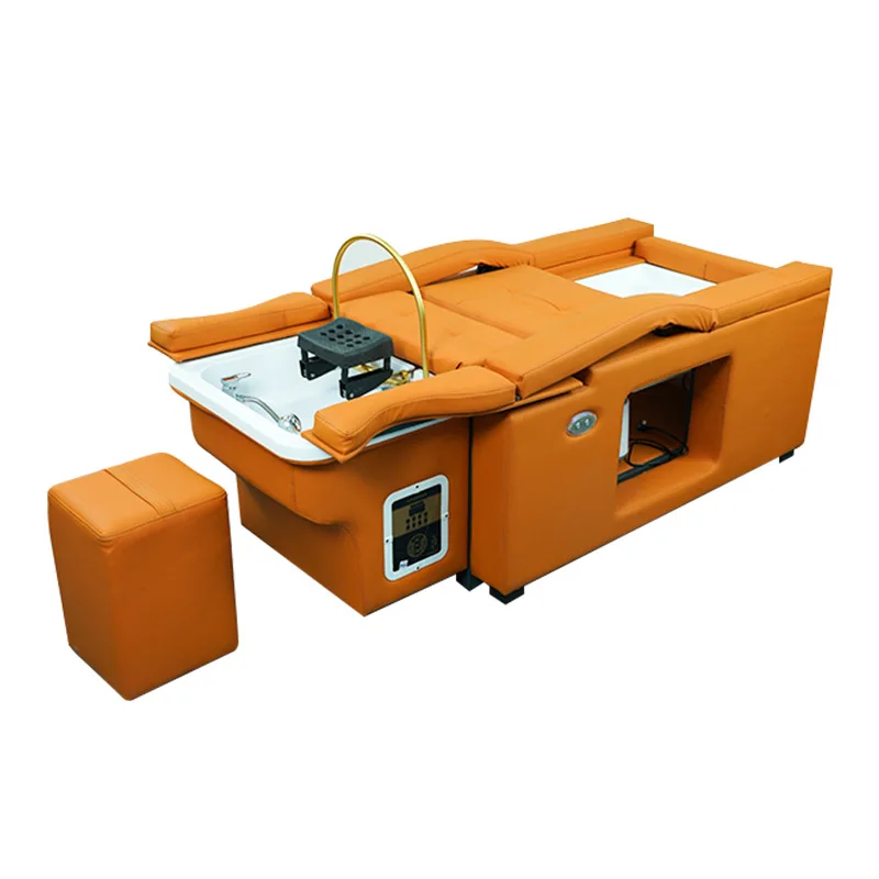 

lifting head therapy foot therapy integrated shampoo bed, multi-mode multi-function, beauty salon barber shop multi-purpose bed