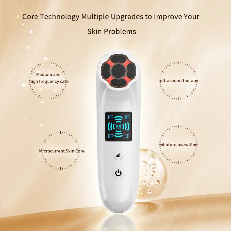 Beauty Portable  Instrument Anti-aging Rejuvenation Equipment Ultrasonic Face Lifting Device Wrinkle Removal