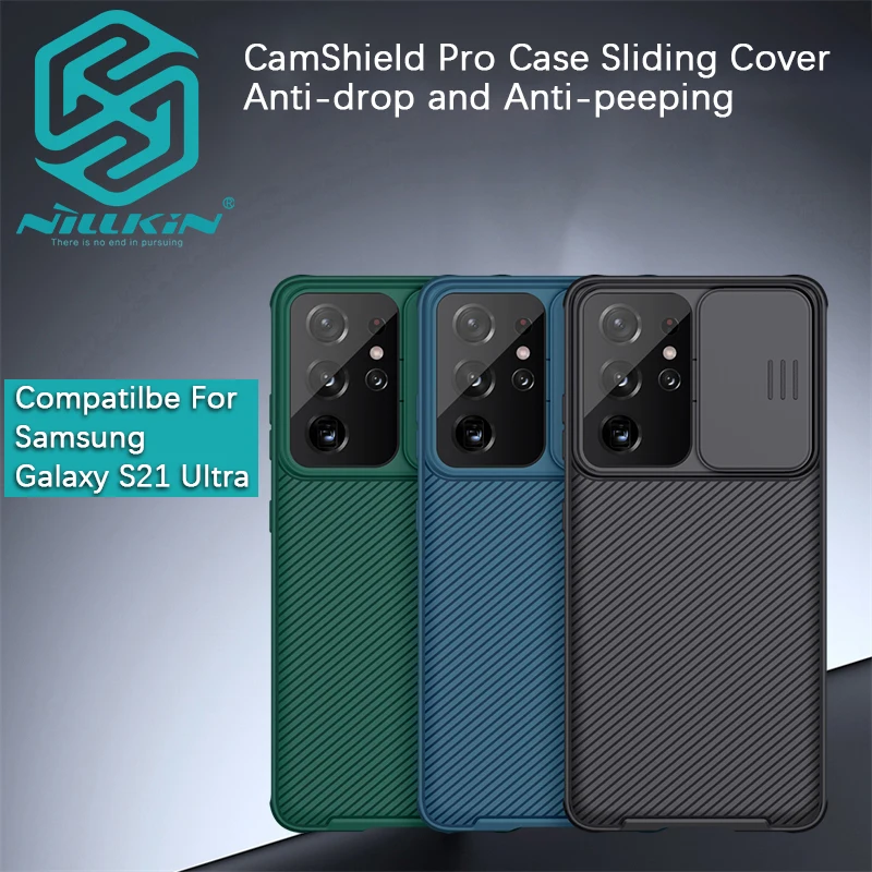 Nillkin For Samsung Galaxy S21 Ultra/S21+/S20 Ultra/S21/S20 ​​CamShield Pro Case Phone screen protector phone Case shell TPU+PC