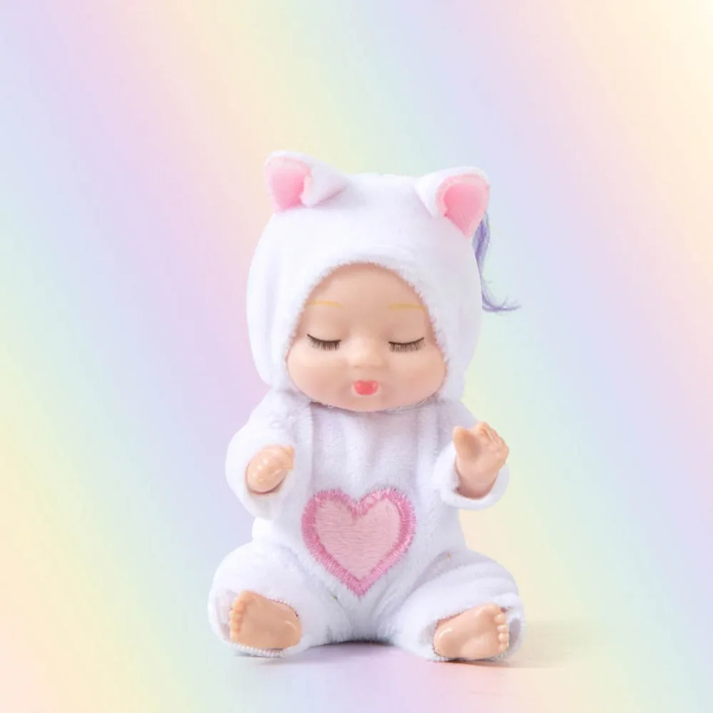 귀여운 미소 아기 시리즈 다시 태어난 인형 동물 패턴 옷 귀여운 현실적인 장난감 어린이 장난감 BJD 인형 생일 선물