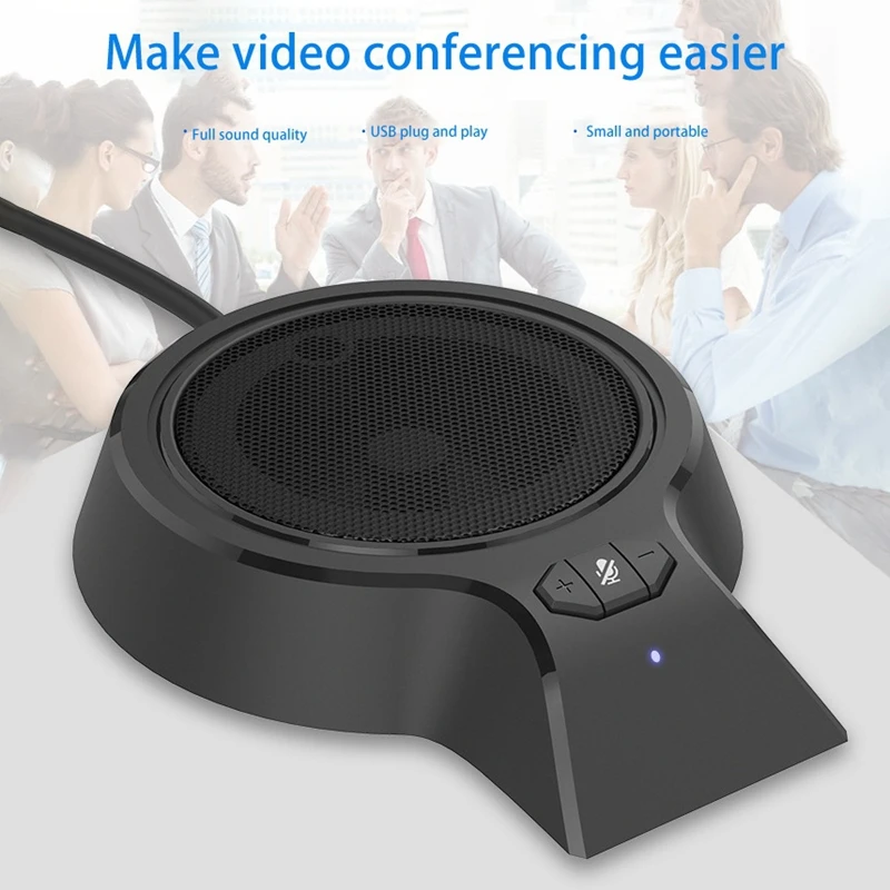 USB Computer Microphone 360 Degree Absorb Computer Mic For PC Video Conference Webcast