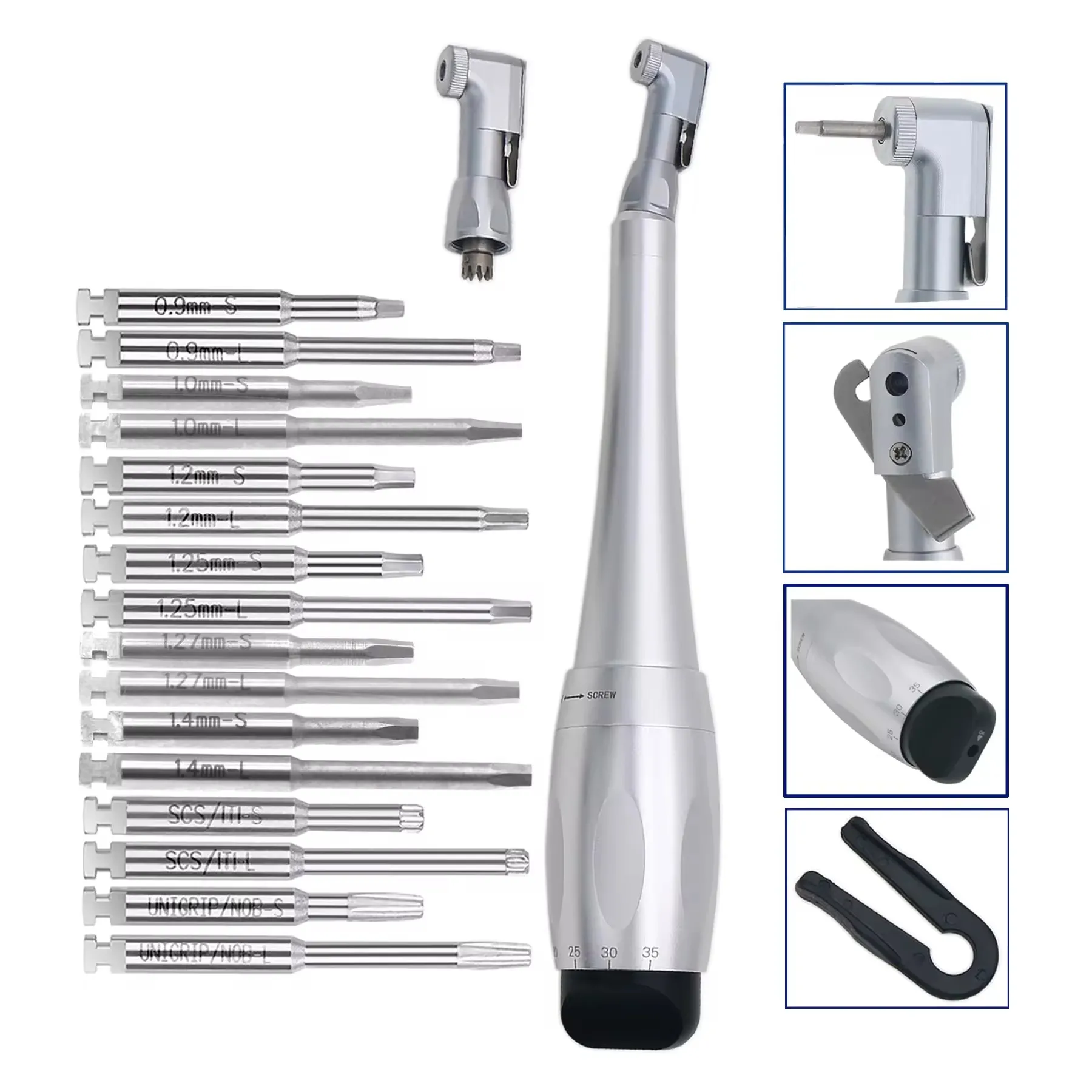 Dental Implant Torque Wrench Handpiece Screwdriver Prosthetic Kit , Dental Clinic Dentistry Repair Tools