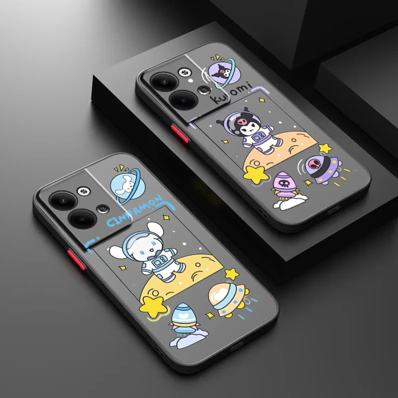 Cinnamoroll Kuromi Melody dla OPPO Realme GT Neo Q5 Q3S Q3T Master 8 7 6 Lite Pro matowe półprzezroczyste twardy futerał na telefon
