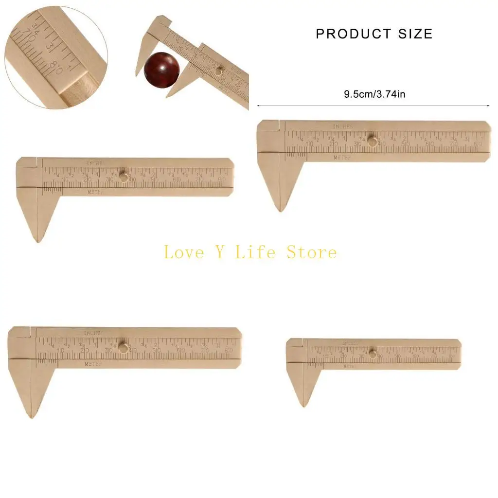 

L74C Vernier Caliper Double Scale Caliper Buddhist Beads Walnuts Measuring Tool Ruler