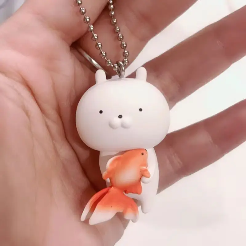 New Rabbit And Ocean Partner Aquarium Limited Edition Blind Box Sea Elf Penguin Action Figure Keychain Bag Pendant Festival Gift view 6