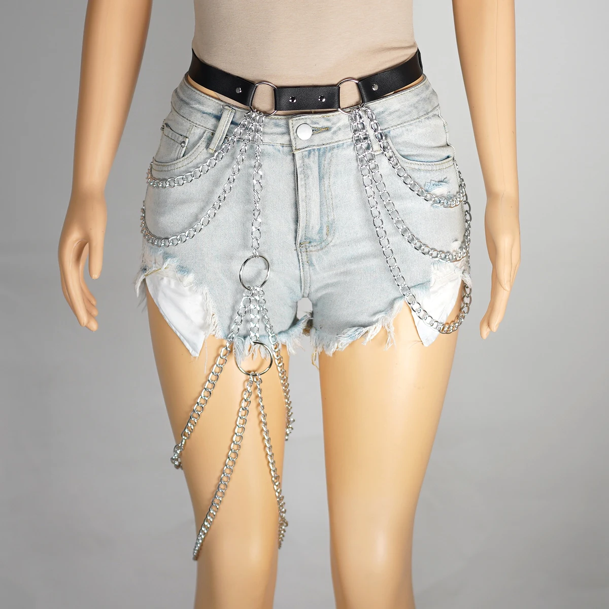 

Fashionable artificial accessory belt plastic waist slim design women's fashionable belt simple style date wear clothing