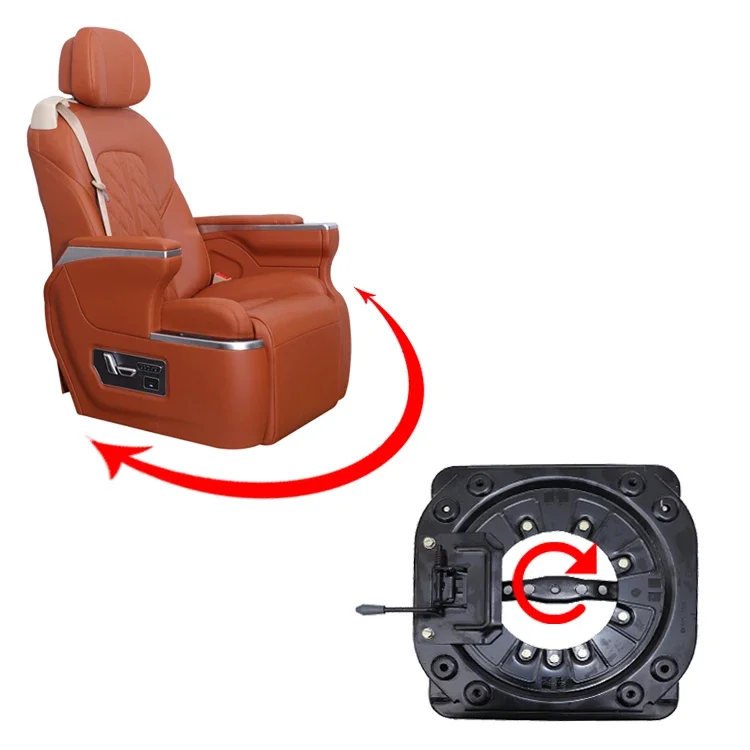 Campervan Accessories Swivel Seat Rotatable Adaptors For Driver Seat 360 Degree Swivel Mechanism