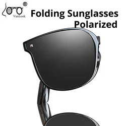 Folding Sunglasses Polarized Shade 100% Anti UV400 Summer 2023 New Square Sun Glasses For Large Face Women Men Sun Protection