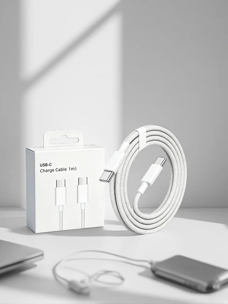 Original USB-C Kabel für iPhone 17 16 15 Pro Max PD 60W Schnellladung für Huawei Xiaomi Samsung Typ C Geflochtenes Kabel Zubehör
