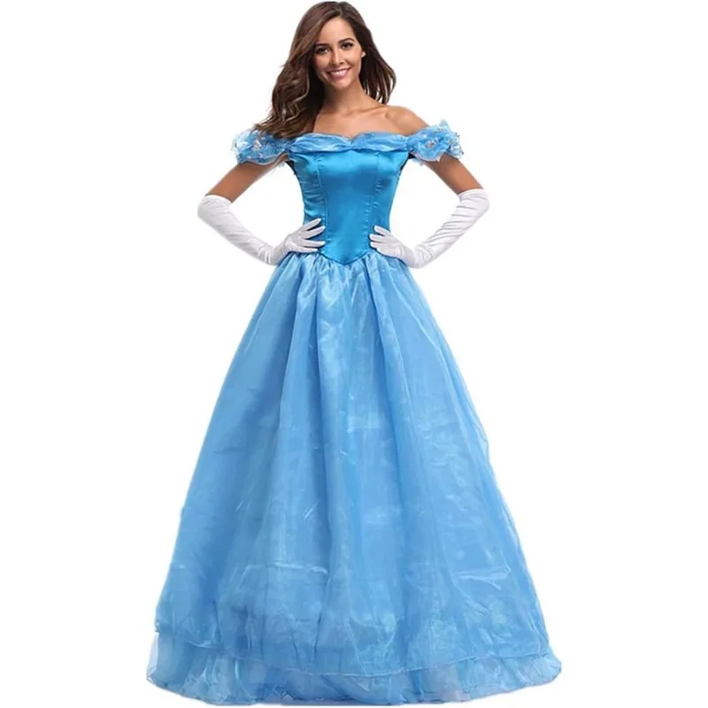 Women\'s Princess Costume Halloween Dress Up Cosplay Party Outfit Ball Gown Prom  cosplay costume women