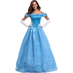 Women's Princess Costume Halloween Dress Up Cosplay Party Outfit Ball Gown Prom  cosplay costume women