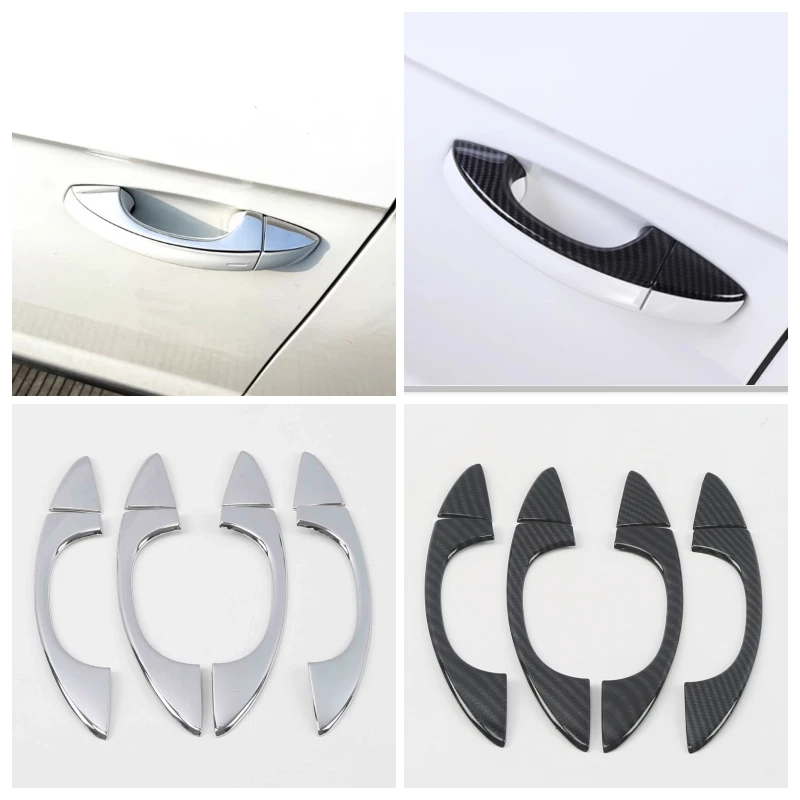 Car Chrome Decoration For Volkswagen VW Lavida Golf 7 Tharu Tayron T-Roc Teramont 2017-2021 Car handle door bowl protective