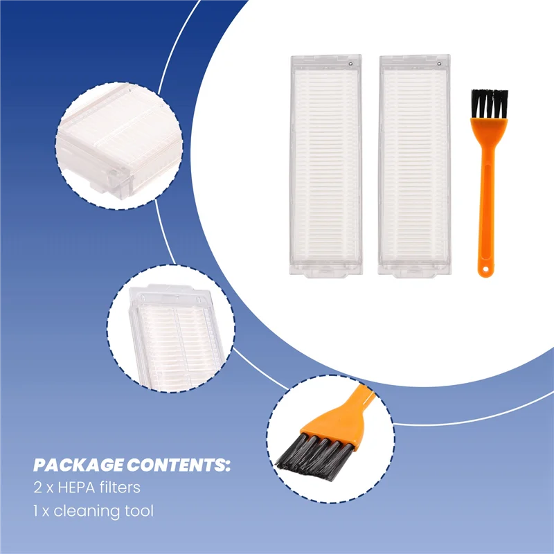 A01V-HEPA Filter For Xiaomi Mi Robot Vacuum Mop Pro STYJ02YM For Viomi V2 PRO V-RVCLM21B Vacuum Cleaner Parts