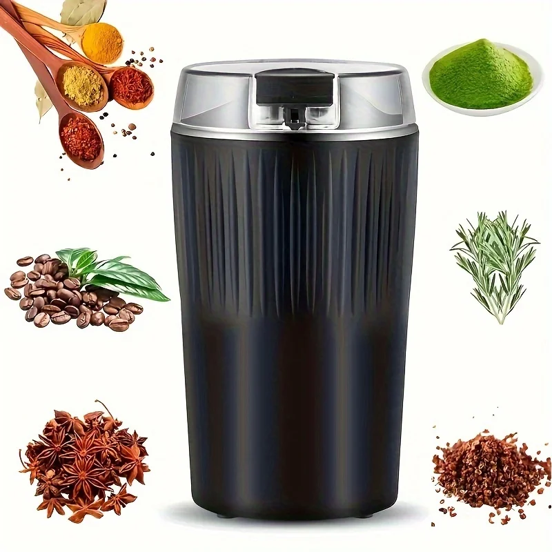 

1pc 3.50Z Coffee Grinder, Multi- Grinder, Coffee Grinder, One-button Button Control, For Coffee Beans, Spices, Grains And Beans