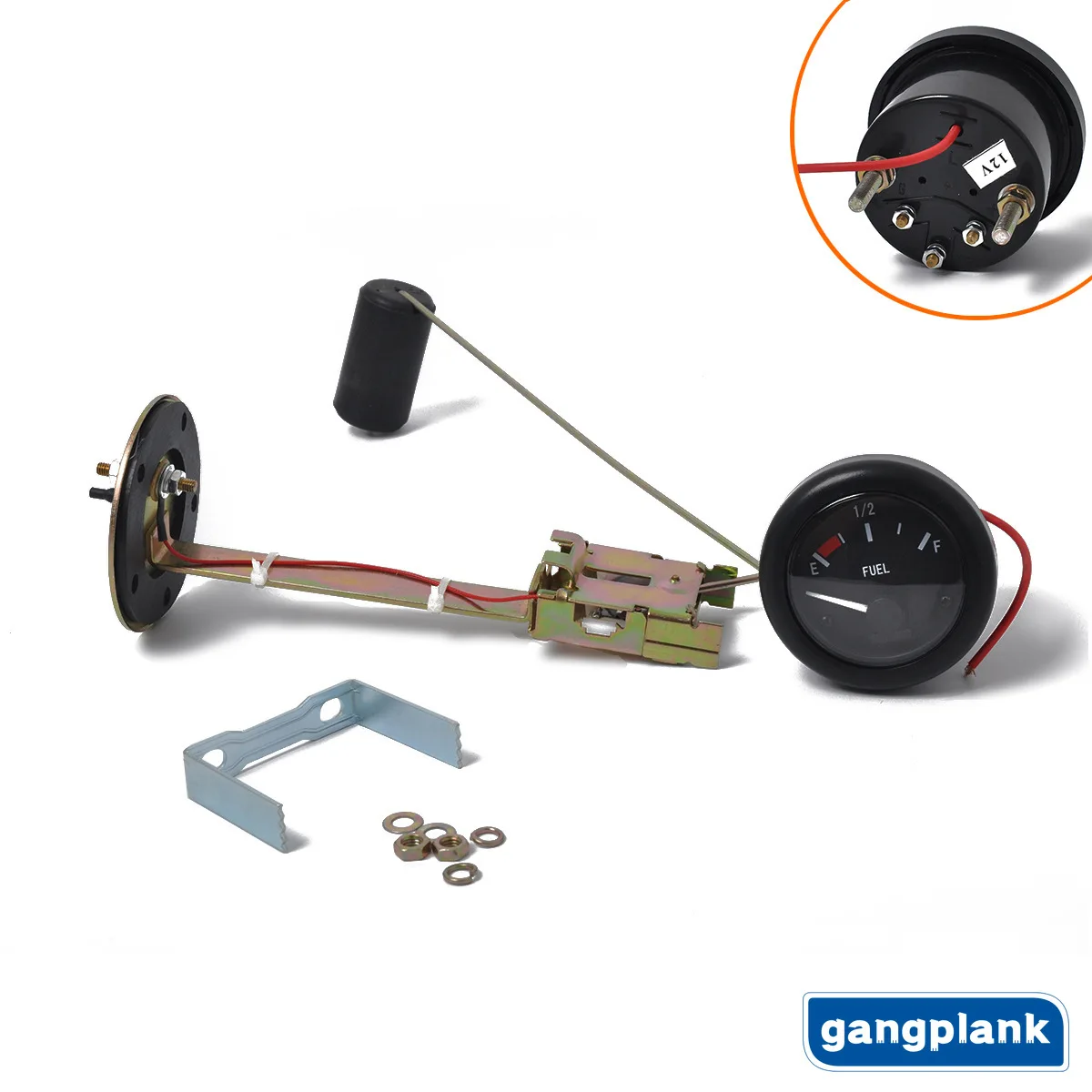 Marine Hardware Assembly Parts 12V Indicator Oil Level Gauge Oil Level Alarm Sensor 52mm Thread NPT1/8