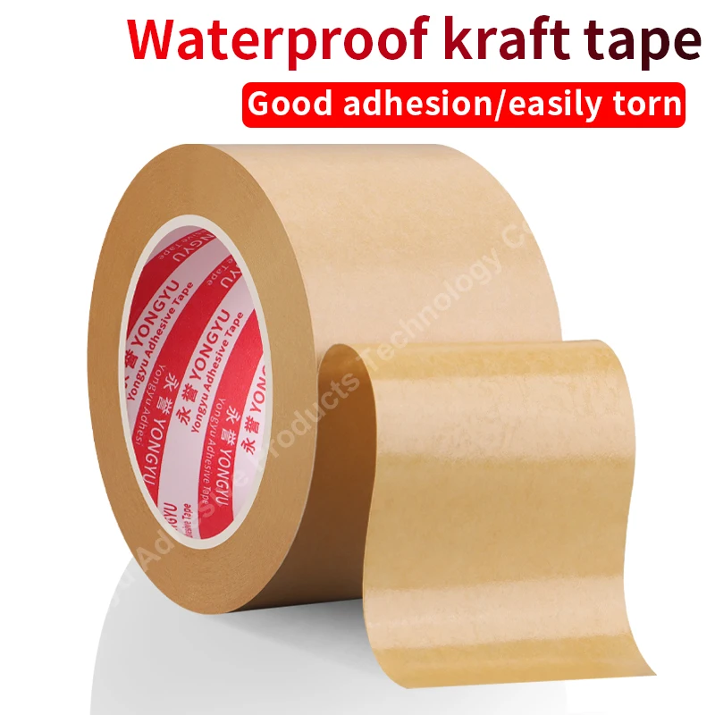 Water free kraft paper tape, environmentally friendly for writing, sealing tape, used for masking, sealing, and packaging