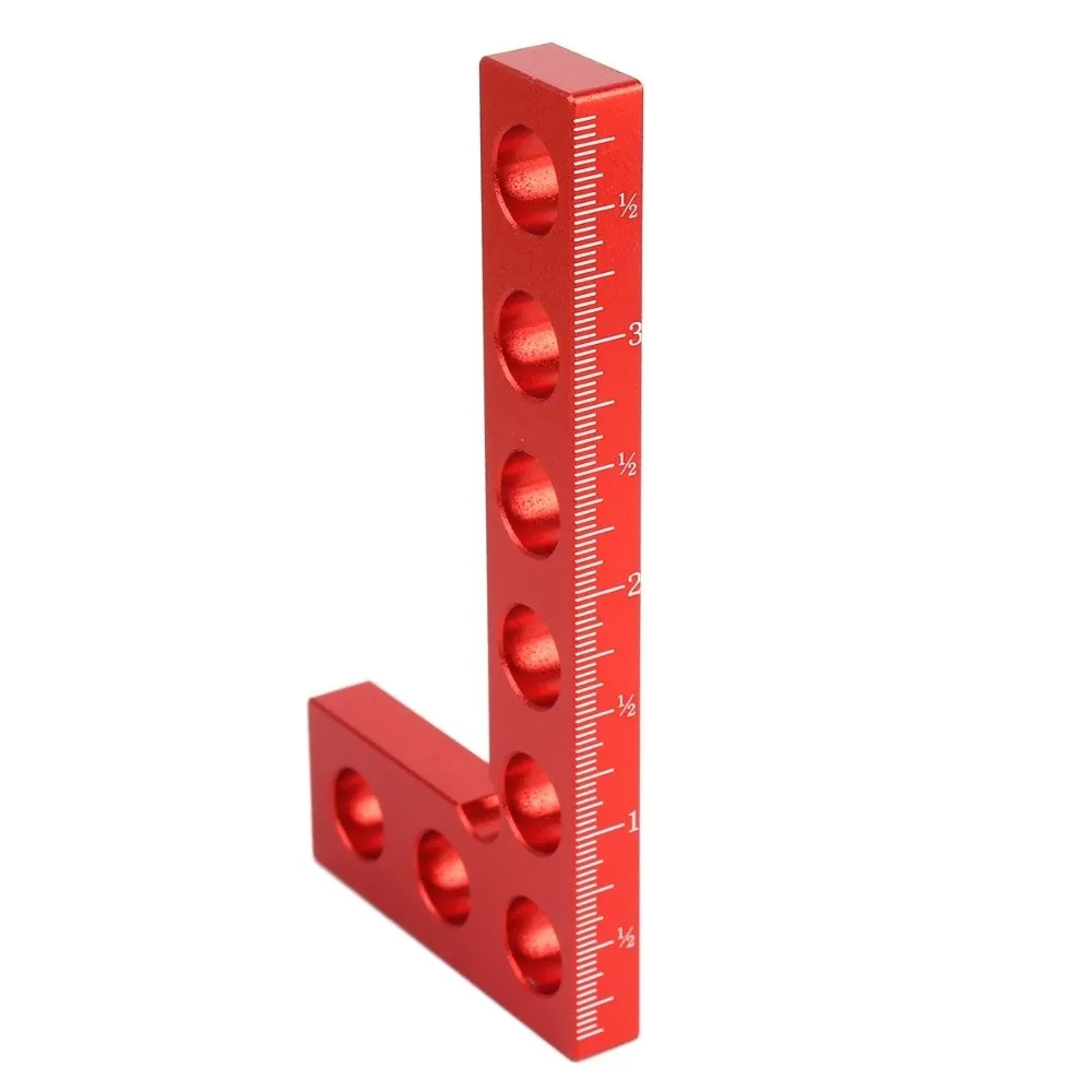90 Degree Square Edge Marking Tool Aluminum Material Precision Machined Right Angle Fixing Clip Edge Marking Scale