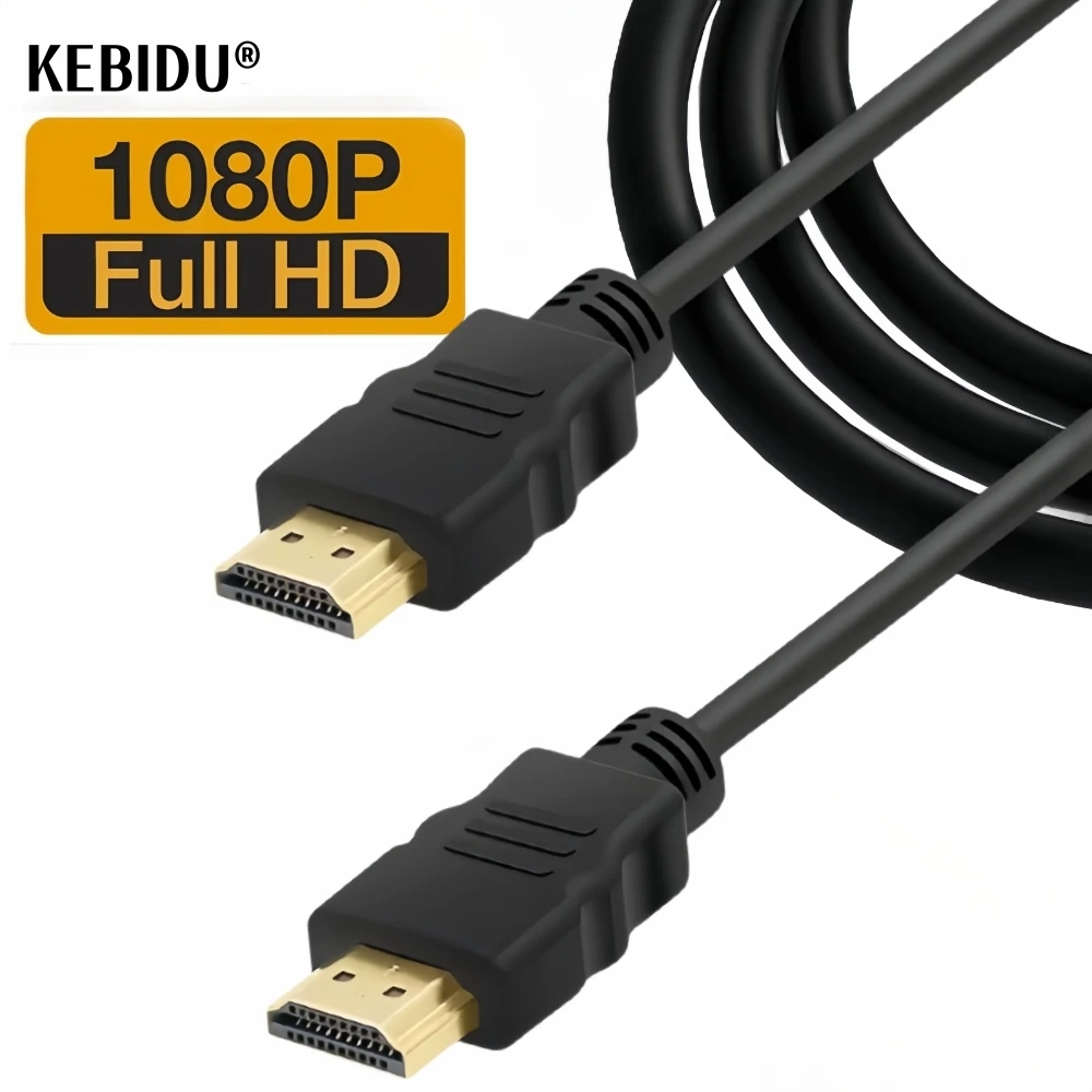 Kabel zgodny z HDMI Kable wideo Pozłacany kabel 3D 1.4 1080P do komputera PS4 Rozdzielacz HDTV Przełącznik 1,5 m 3 metry 5 m