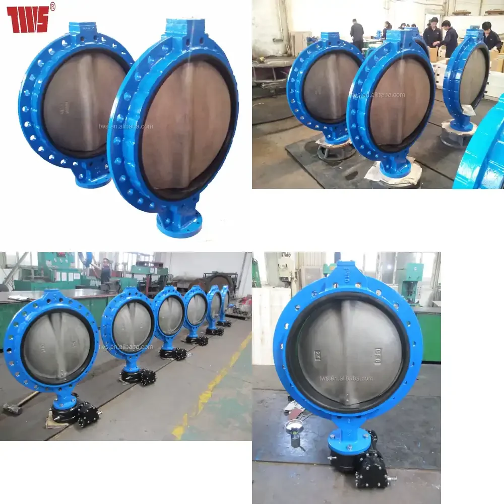 

24 Inch FPM Seat Wafer Butterfly Valve with Single Flange End