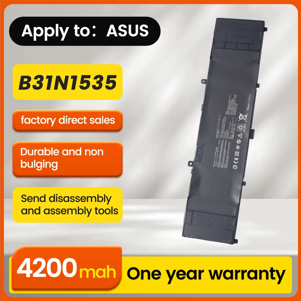 BNN B31N1535 Batería portátil لـ ASUS Zenbook UX310U UX310UQ Serie 0B200- 02020000   3ICP7/60/80 LP31LG141-1