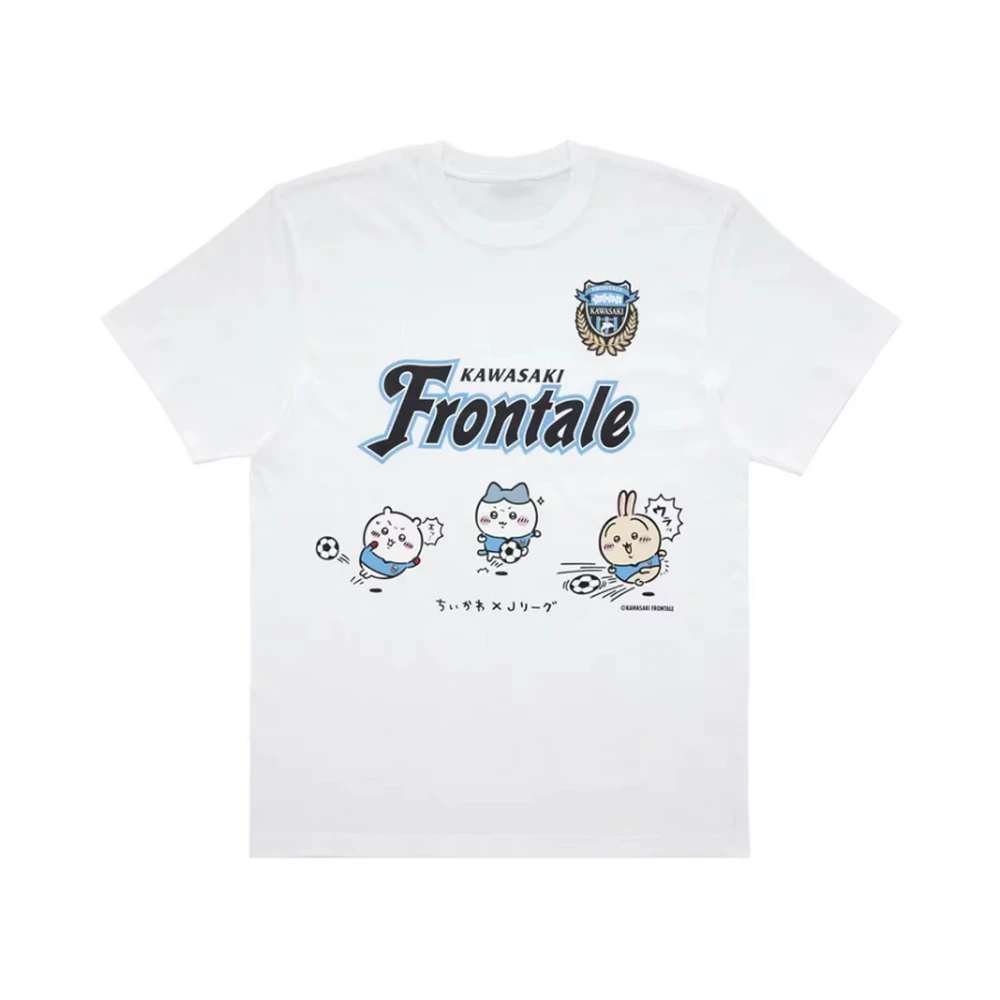 

Kawasaki Frontale Chikawa ×J League T-shirt Outdoor Cycling Summer Classic Tee Adults Loose Exercise Off-road Motorcycle Jersey