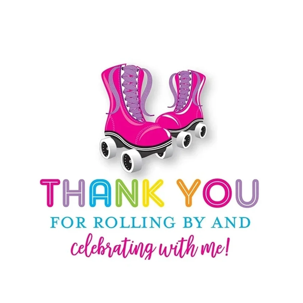 

20 подарочных сумок «Спасибо», роликовые коньки, коньки, дискотека, 80-е годы, ретро-тематика для мальчиков и девочек, принадлежности для украшения стола на день рождения