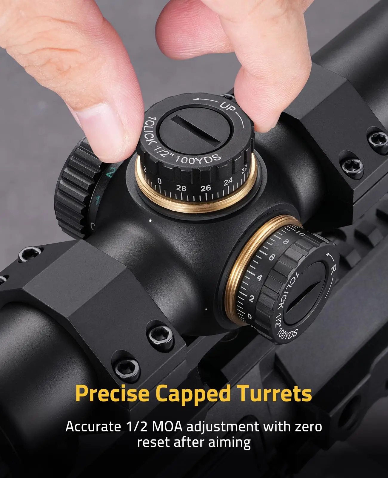 EagleFeather LPVO 라이플 스코프, 레드 그린 조명, BDC 레티클, 두 번째 초점면 스코프, 제로 리셋, 30mm 칸티, 1-10x24