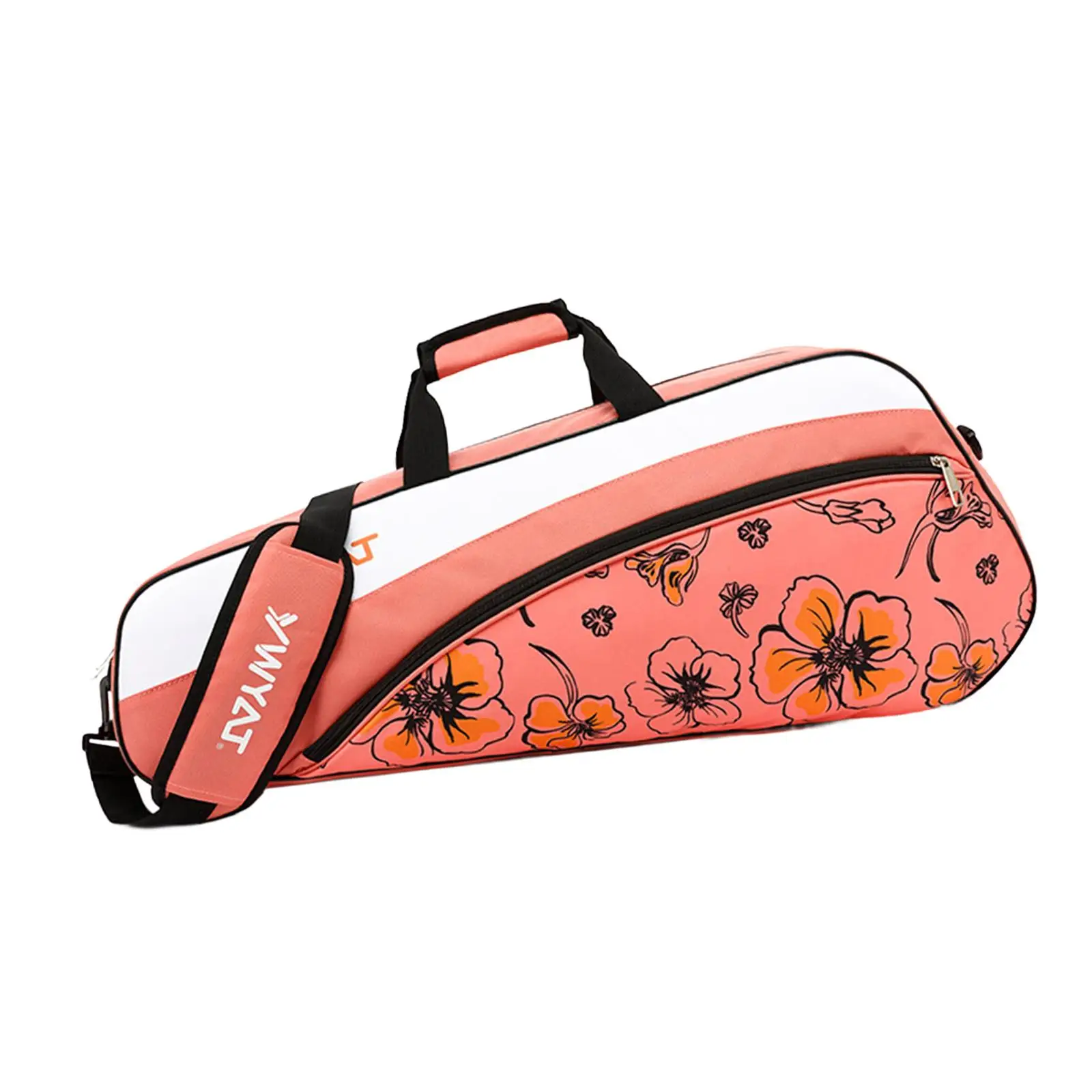 حقيبة مضرب كرة الريشة لمضارب كرة الريشة والاسكواش ومدربي مضرب كرة البيسبول باللون الوردي