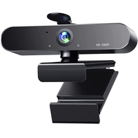 K12 1080P Webcam Full HD Computer PC WebCamera with Microphone Rotatable Cameras for Live BroadcastVideo Calling Conference Work