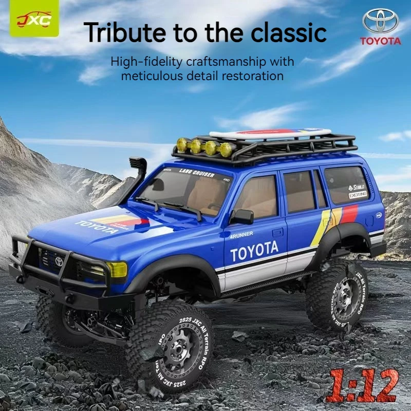 

Jxc 1/12 Lc80 Four-Wheel Drive Rc Climbing Car Remote Control Off-Road Simulation Vehicle Two-Speed Electric Toy For Ages 14+