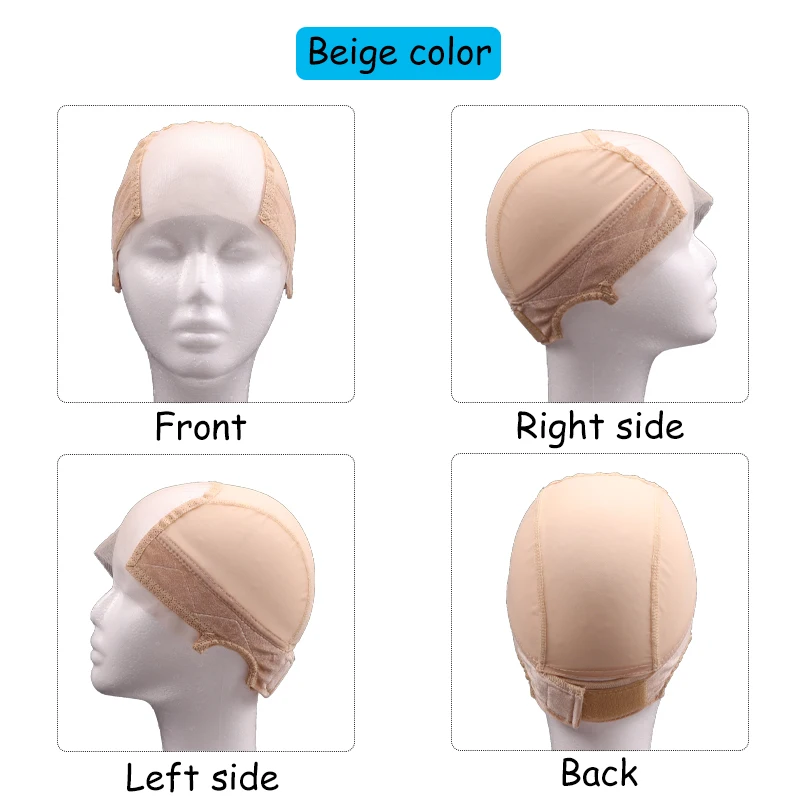 2Pcs Adjustable Lace Wig Cap With Grip Headband 4X5 Lace Wig Caps No Slip Wig Gripper For Keeping Wigs In Place Mesh Dome Cap