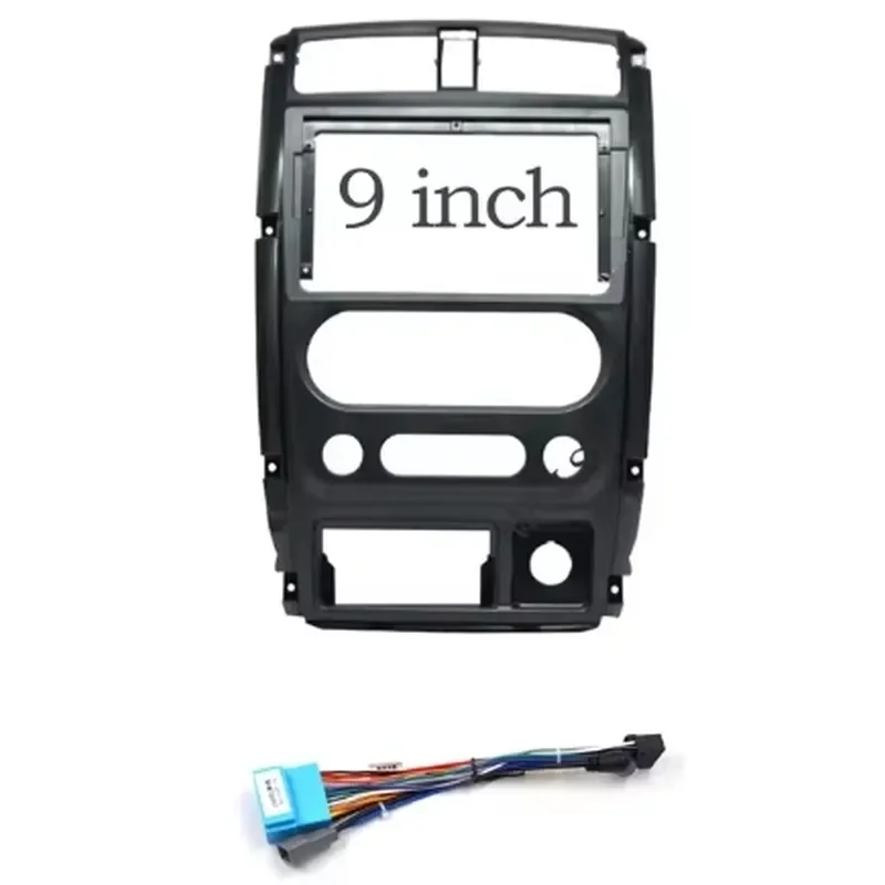 9 Inch 2 Din Android Car Radio GPS MP5 Stereo Head Unit Dash Frame Panel Fascia For Suzuki Jimny 2007-2016 Installation Kit