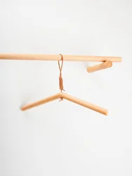 Creative Hand-Made Wooden Clothes Hanger Japan Style Eco Natural Beech Wood Wardrobe Organizer Household/Clothing Store Hanger