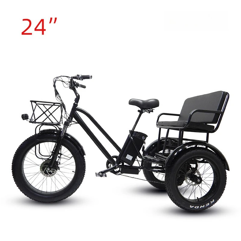 Adult Pedal Cargo Electric Tricycle 750W48V17AH 24