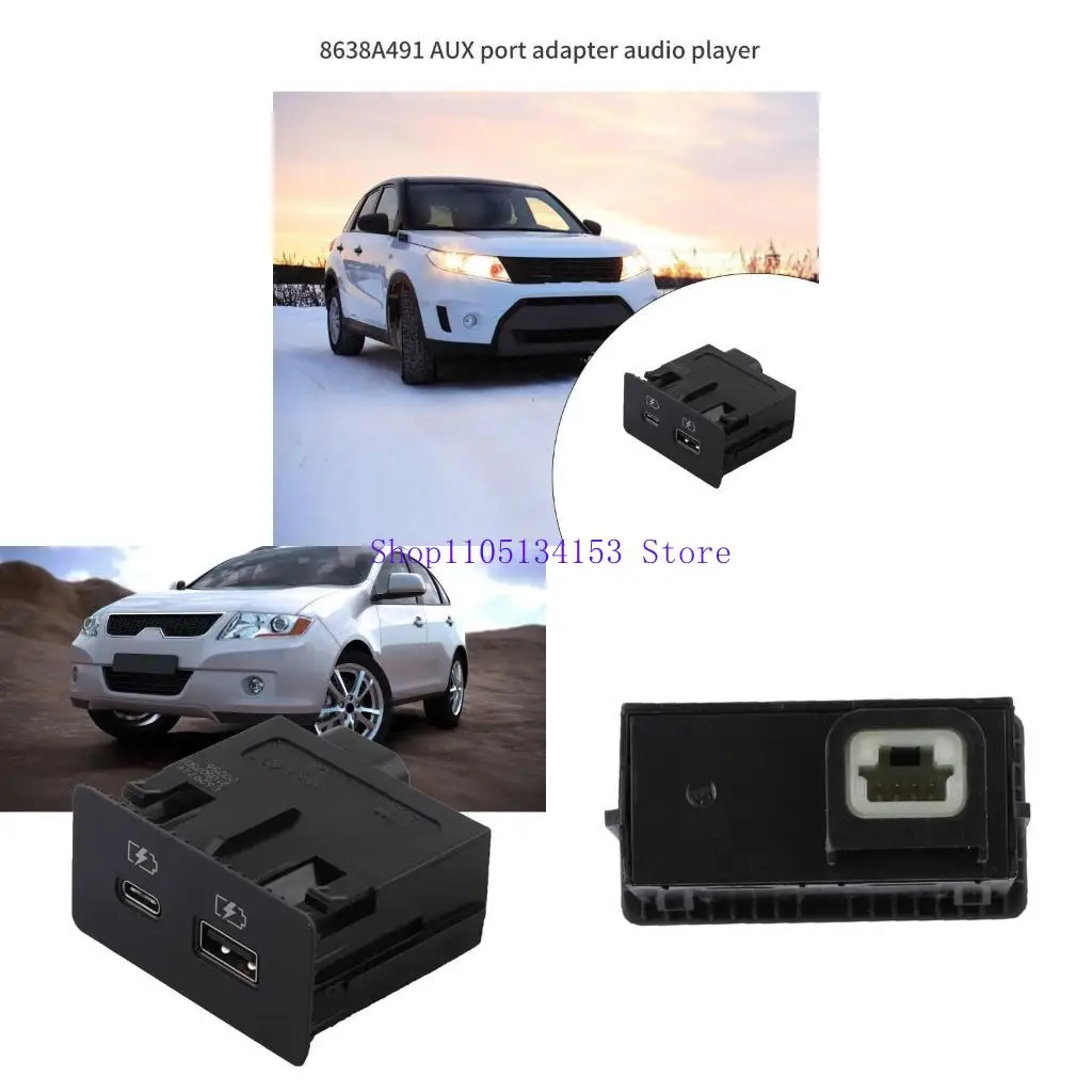 

hg89 8638A491 8638A317 Car USB Port Adapter Automotive Accessories Audios Player and USB Socket Assembly Replacement