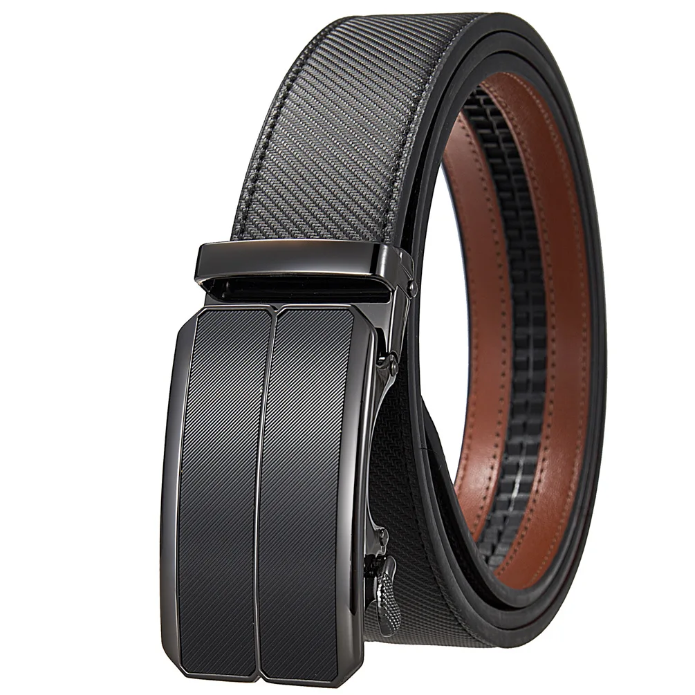 

3.5cm Men Automatic Buckle Belt Male Genuine Leather Famous Brand Luxury Design Belts for Men Top Quality Jeans Waist Belts