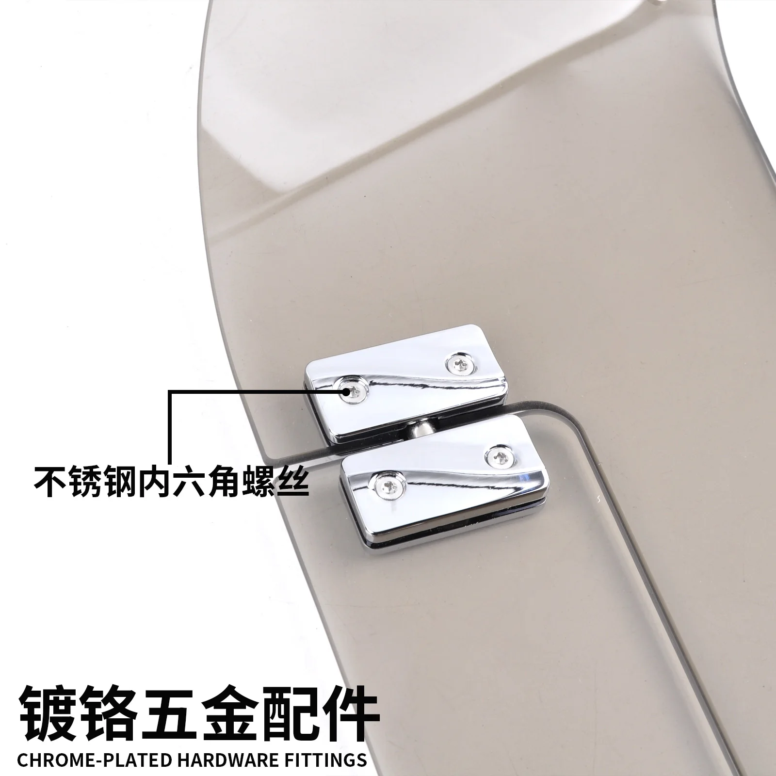 Panical Rauchgrauer Verstellbarer Windschutz Seitenflügel Windabweiser für Honda Gold Wing GL1800 GL1800B F6B 2018-2026 PMMA – Detail 8