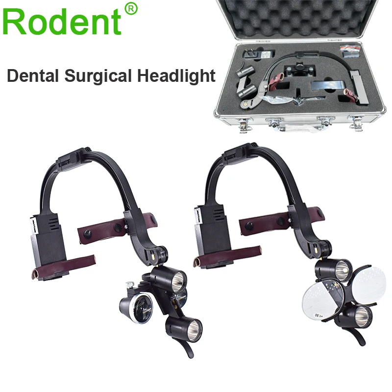 2.5X 3.5X Dental LED Head Light Lamp For Magnification Binocular Loupes 5W Light Dentist Surgical Headlight Lab Equipment