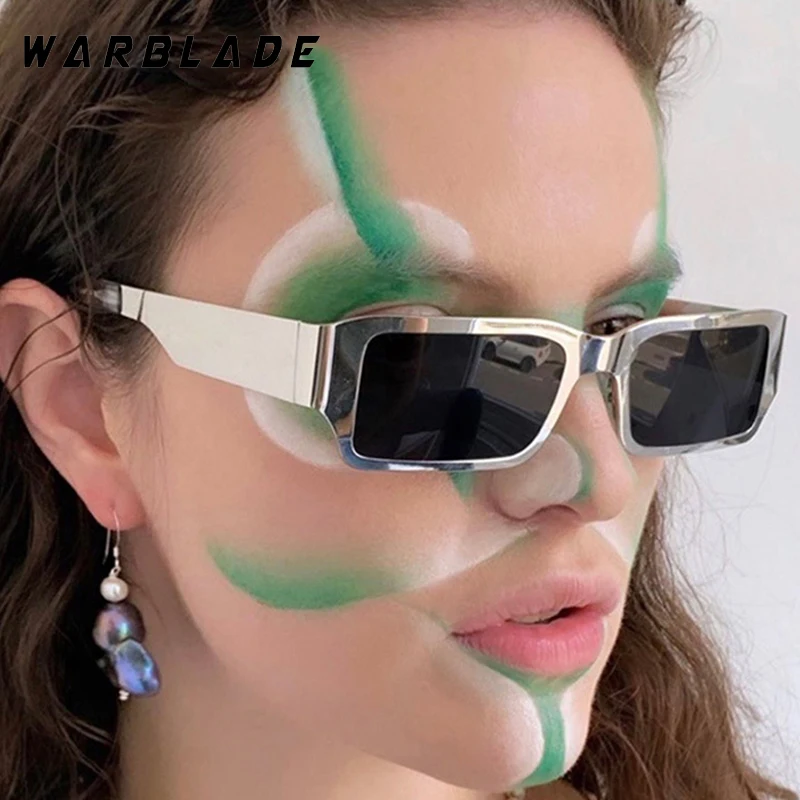 

Retro Metal Small Rectangle Frame Women's Sunglasses Fashion Design Brand Men Sunglass Hiking Drive UV Protection Eyewear UV400