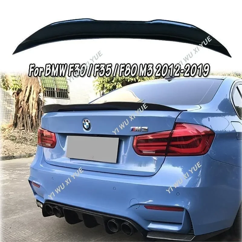 

For BMW F30 F35 & F80 M3 PSM Style Glossy Black ABS Car Rear Wing Rear Roof Spoiler Rear Trunk Lip Spoiler Splitter Body Kit