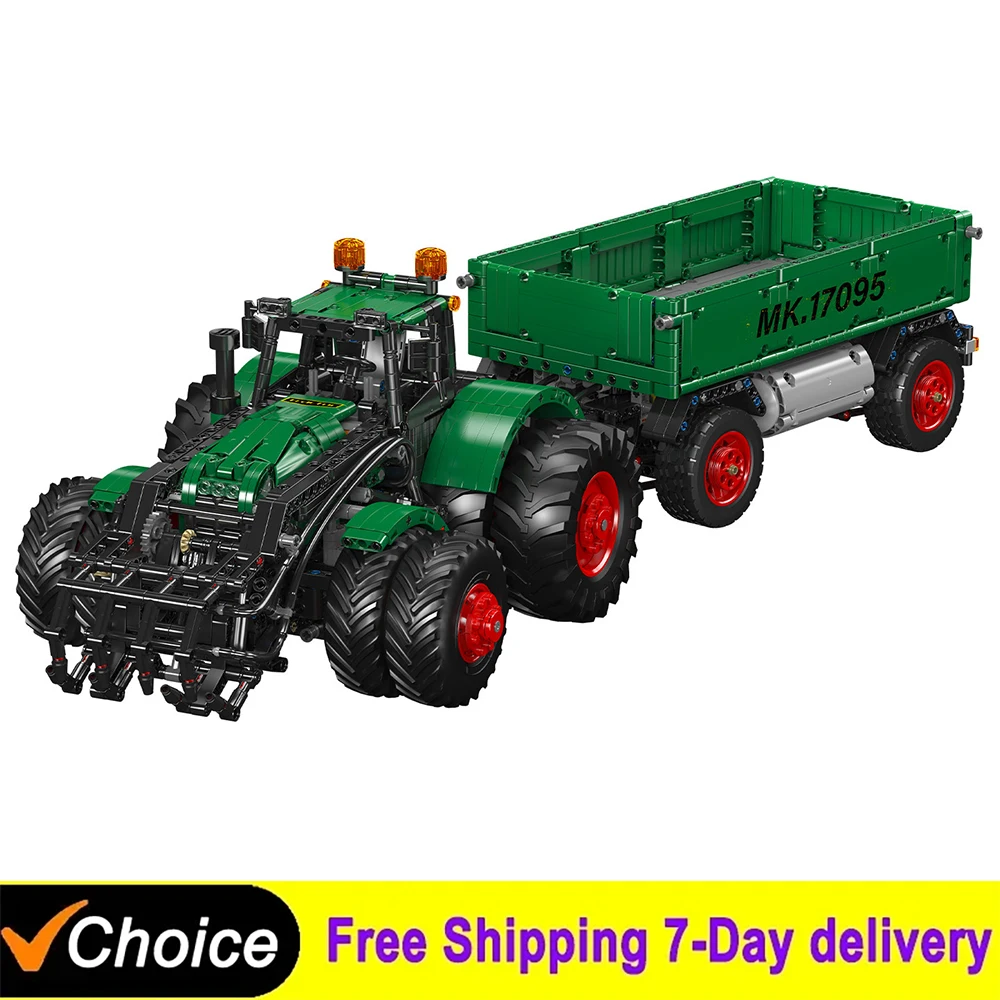 

MOULD KING 17095 Technical Engineering multi-purpose Remote Control Tractor Building Blocks Assembling Bricks Toys Kids Gifts