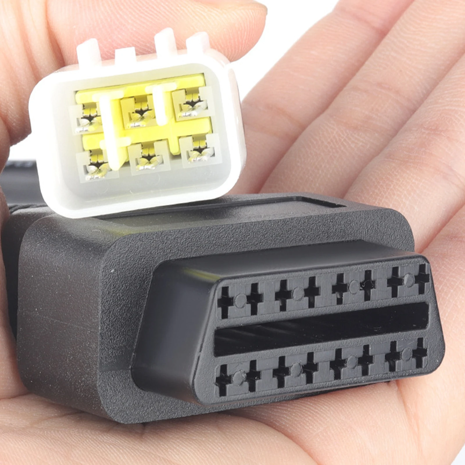 Диагностический кабель OBD2 для мотоцикла, шнур адаптера от 6 до 16 контактов для линии тестирования Delphi