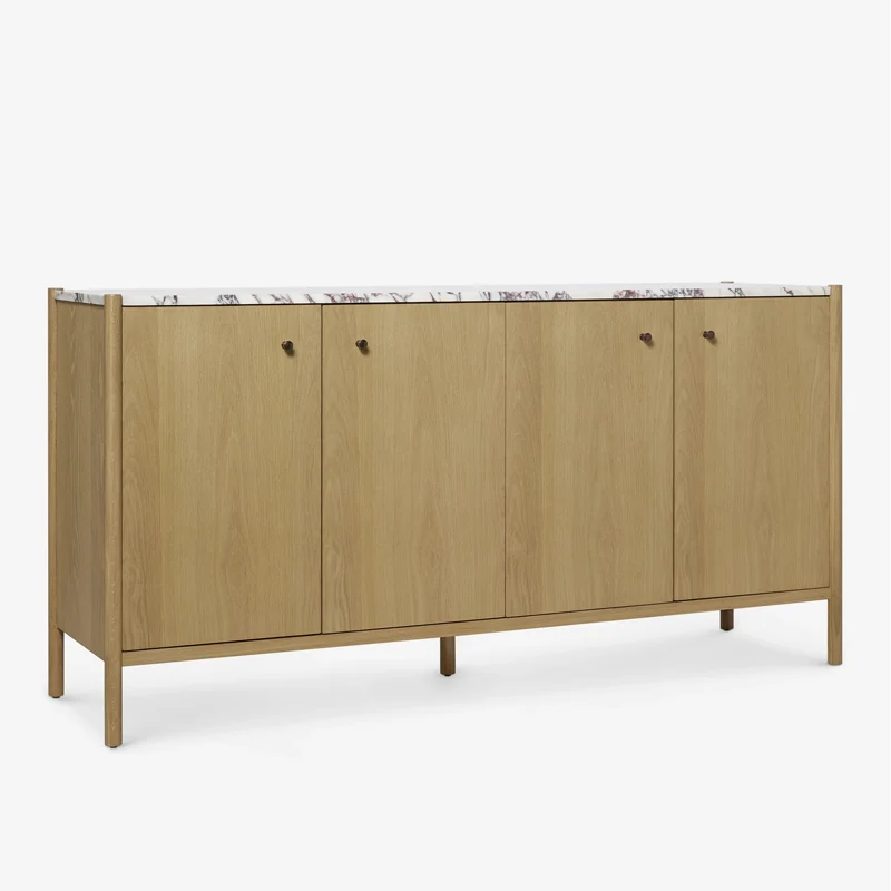 

Modern Luxury 4-Door Sideboard Wooden Entrance Porch Console Storage Furniture for Dining & Living Room for Kitchen Use