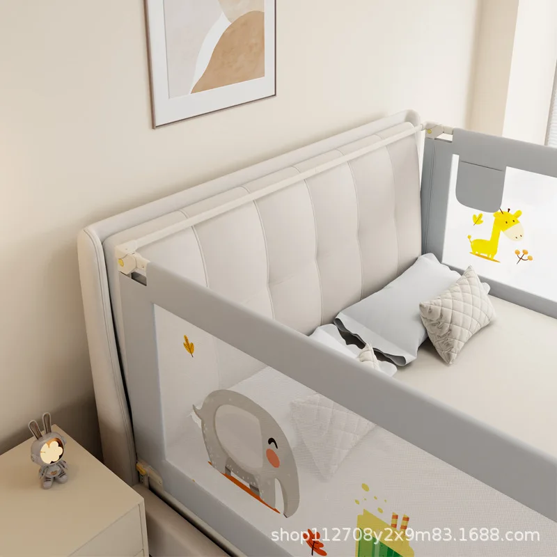 Shangying Adjustable Kids Bed Rail Guard Baby Anti-Fall Safety Bed Barrier Infant Crib Side Bumper Protector for Toddler Bedroom