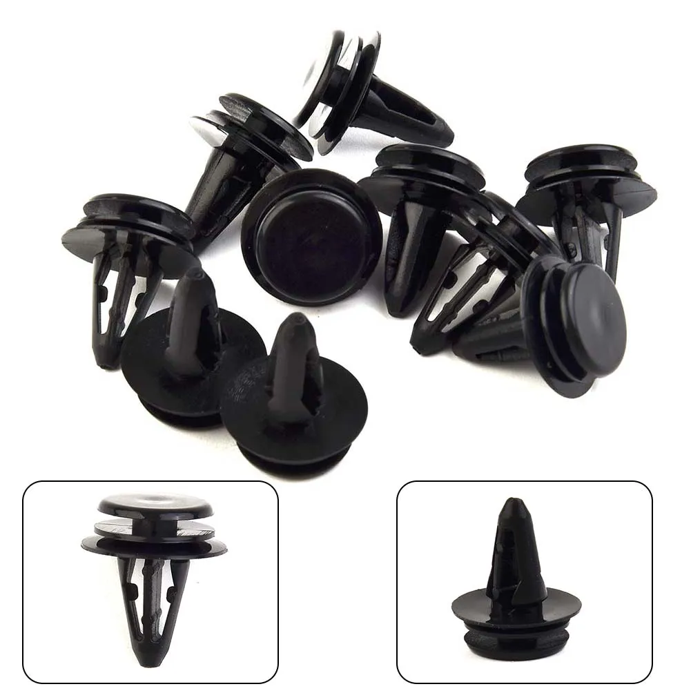 Brand New Cord Clips Kits Waterproof Bumpershields Cover Covers Fastener 10 PCS Plastic 10116060 Rear Retainer