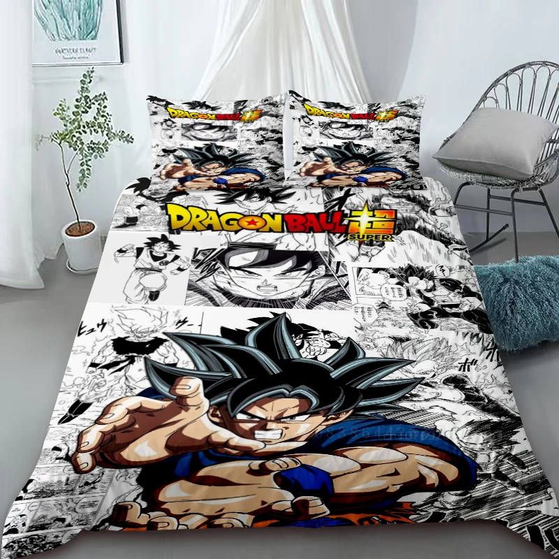 

Duvet Cover Dragon Ball Cartoon Bedding Set Queen King Size Comfort Cover Quilt Cover Children Gift Home Decor