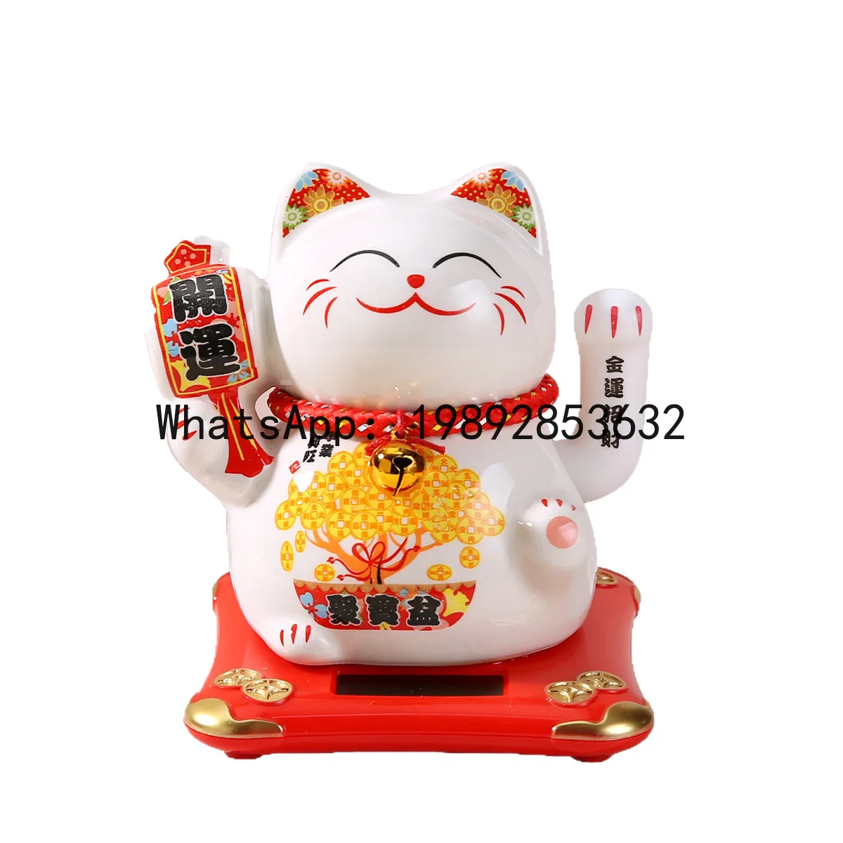 

PYJ 5 inch solar automatic rocking business is booming lucky cat decorations