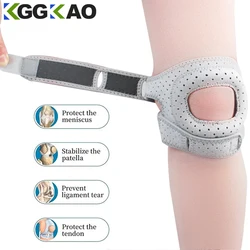 Joelho Patella Cintas para Dor, Correias Duplas de Suporte de Tendão Patelar com Gel Pad para Artrite, Estabilizador de Tendinite, 1Pc