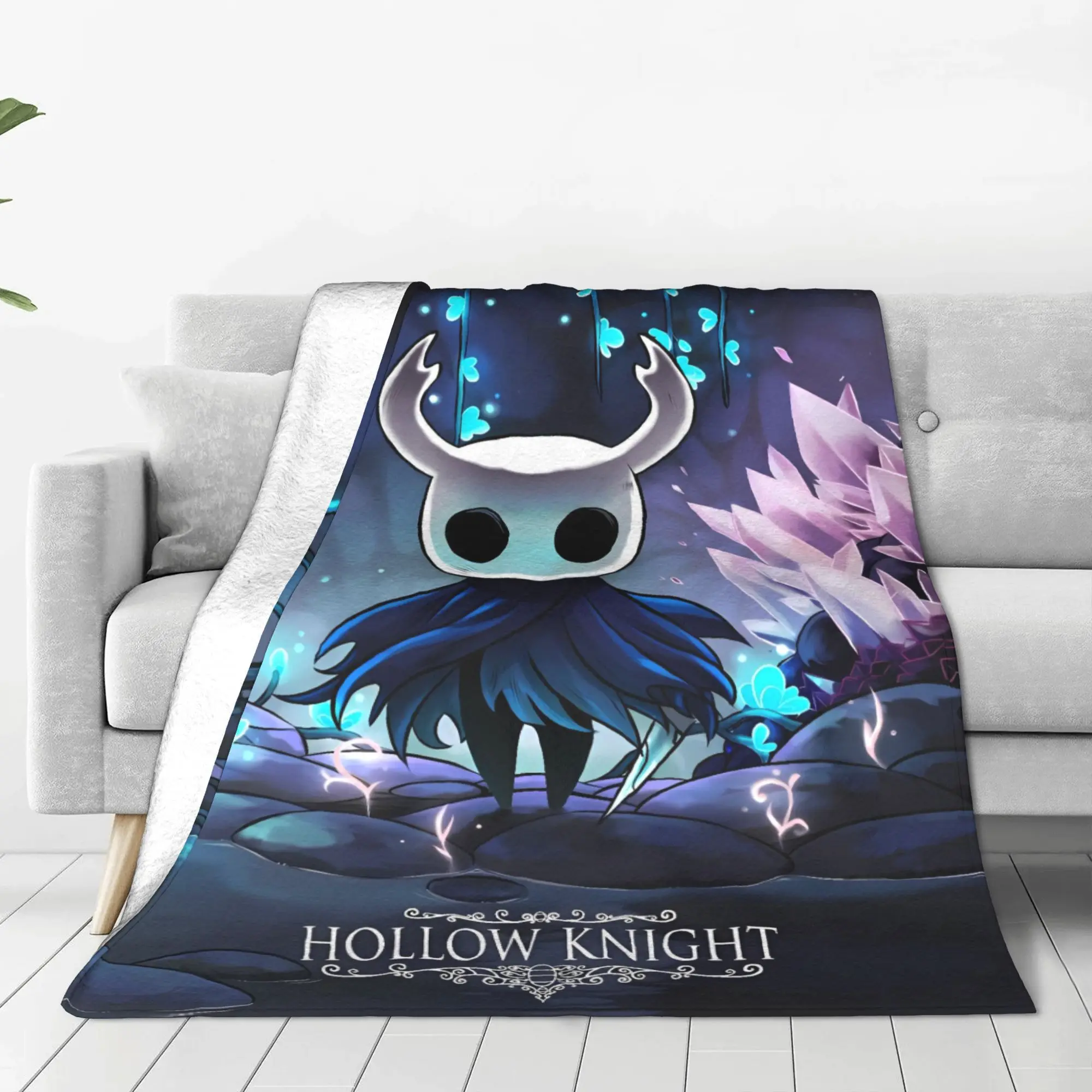 Game Hollow Knight Anime Plush Blankets Girls Boys Flannel Throw Blanket For Living Room Warm Soft Custom Quality Bedspread