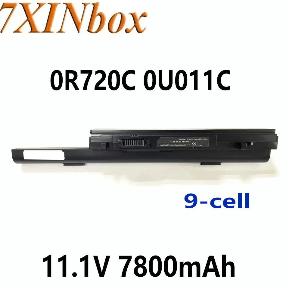 

7XINbox 0R720C 0U011C 9-cell 11.1V 7800mAh battery suitable for Dell Studio XPS 161640n 1645n 1647n 312-0814 451-10692 X411C